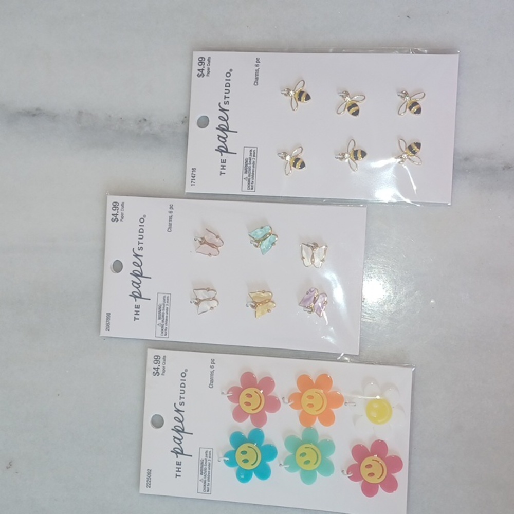 Nwt the paper studio planner/ journal charms 3 pcs bundle